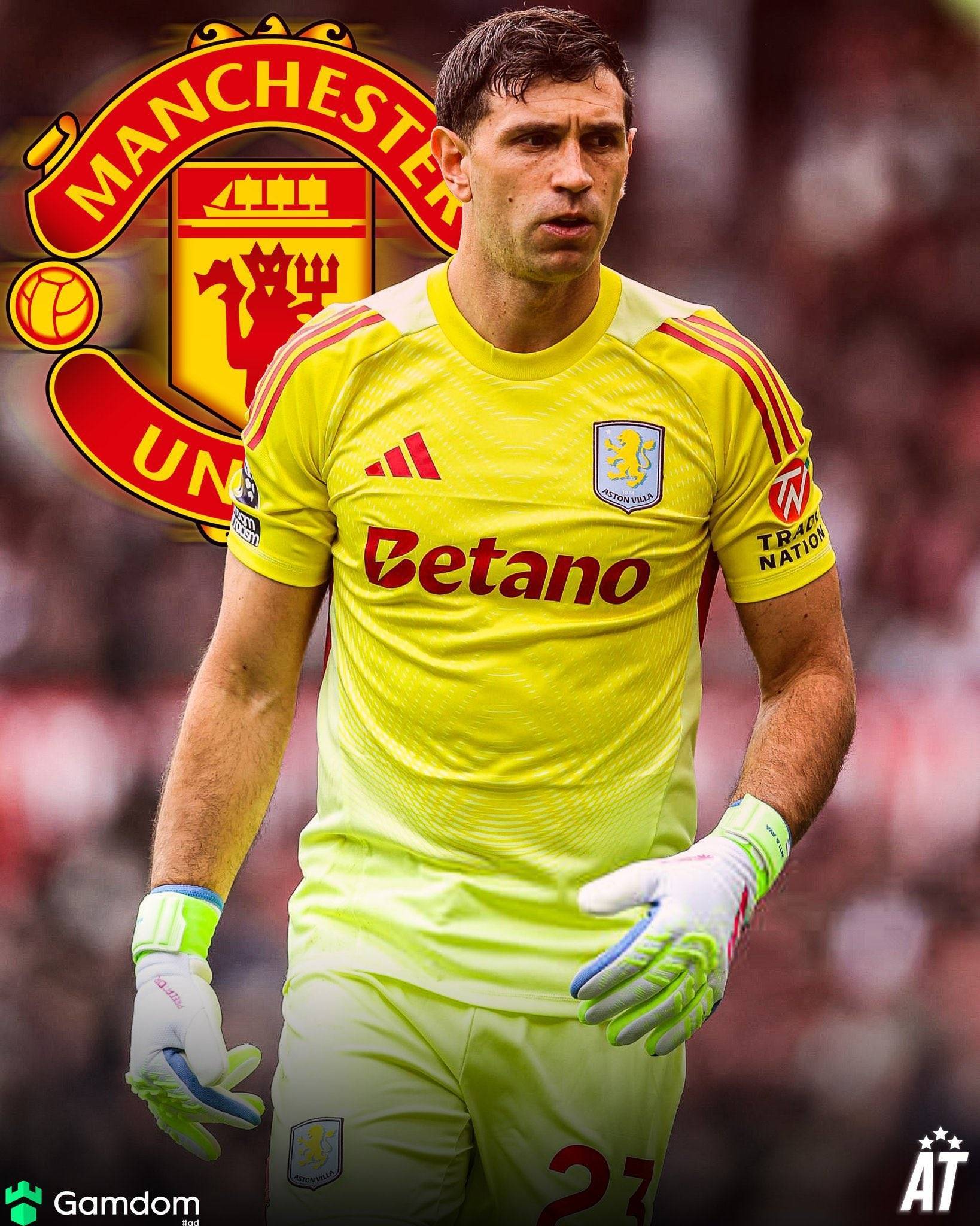 拒多家豪门邀请太阳报：大马丁全力推动转会曼联，阿莫林欣赏他